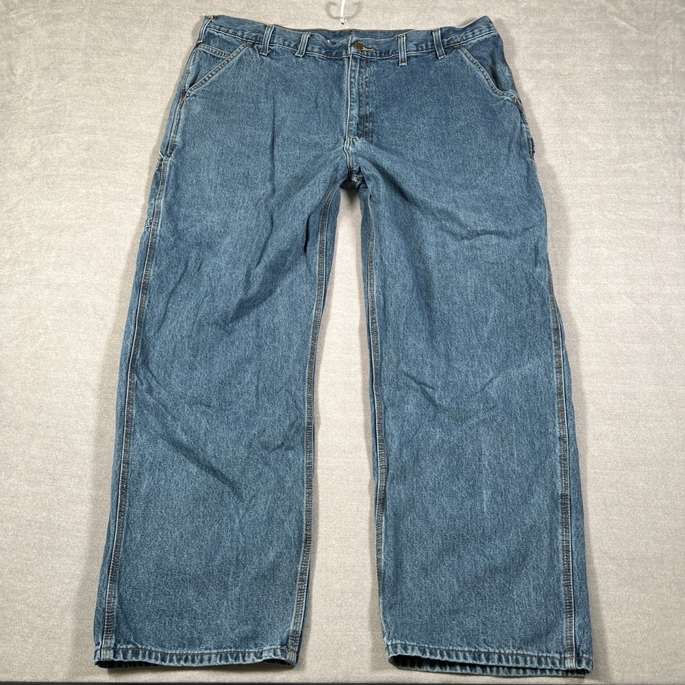 Carhartt B13-DPS Original Dungaree Fit Mid Rise Carpenter Jeans Mens 44x32 Blue